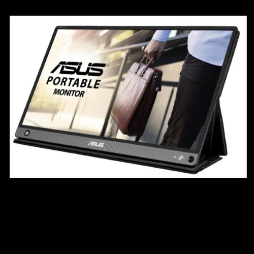 ASUS ZenScreen GO MB16AHP - Monitor LCD - 15.6" - portatile - 1920 x 1080 Full HD (1080p) - IPS - 250 cd/m² - 700:1 - Micro HDMI, USB-C - altoparlanti - nero